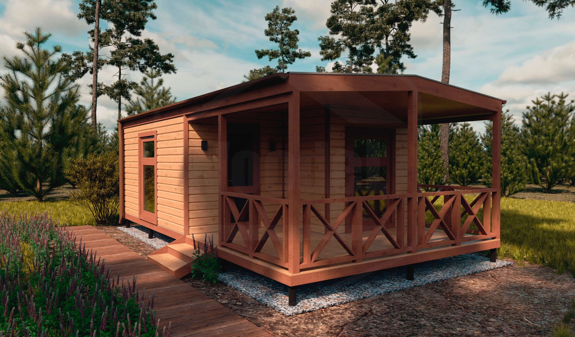 Дом Heat серии Lite 4.5х6+2