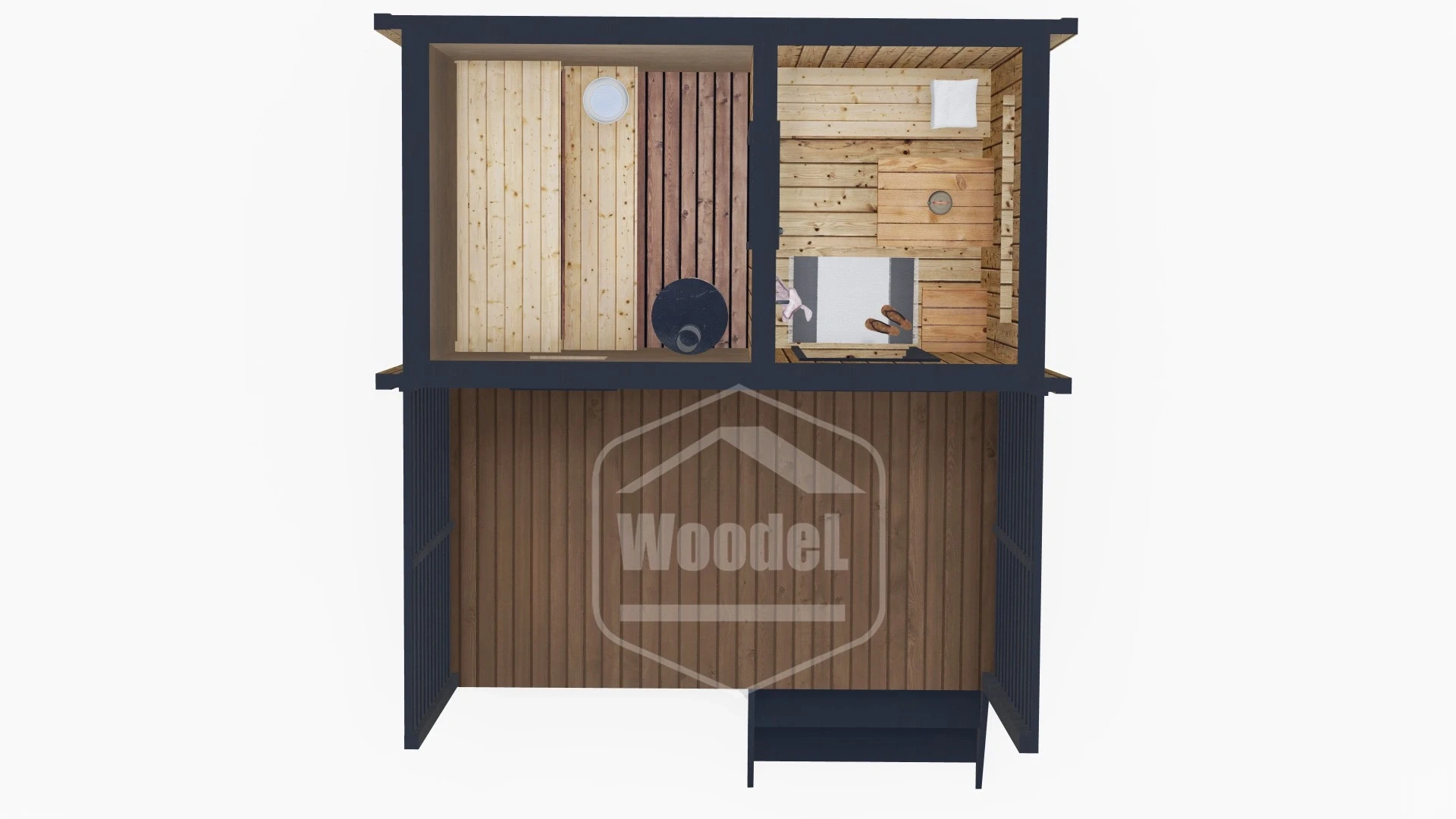 Woodel Box с террасой 2.3х4+2