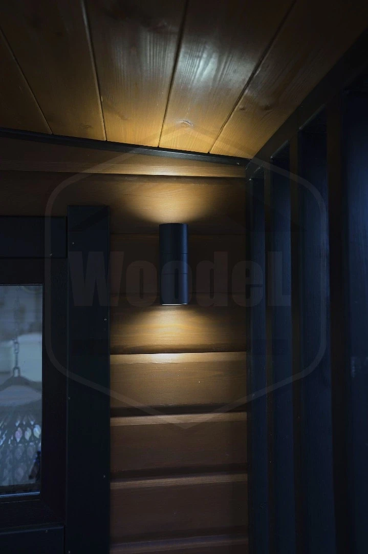 Баня Woodel Heat 4,5х6 с большой террасой