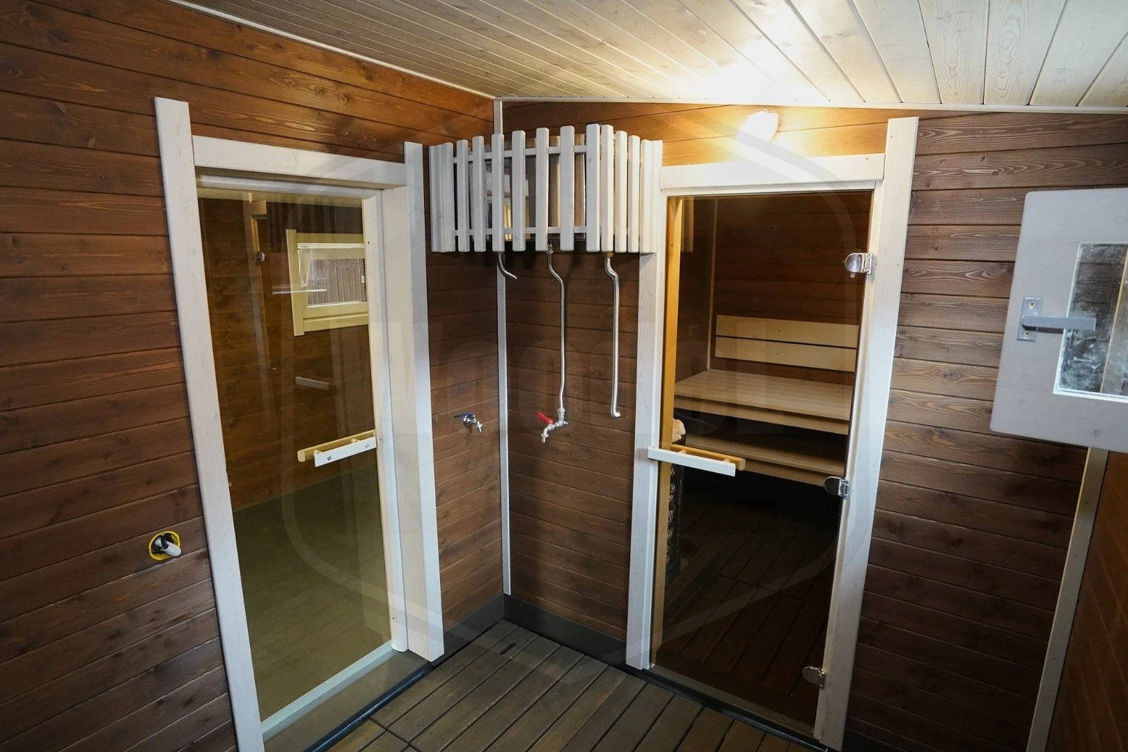 Модульная баня woodel barn 4,5x7 метров