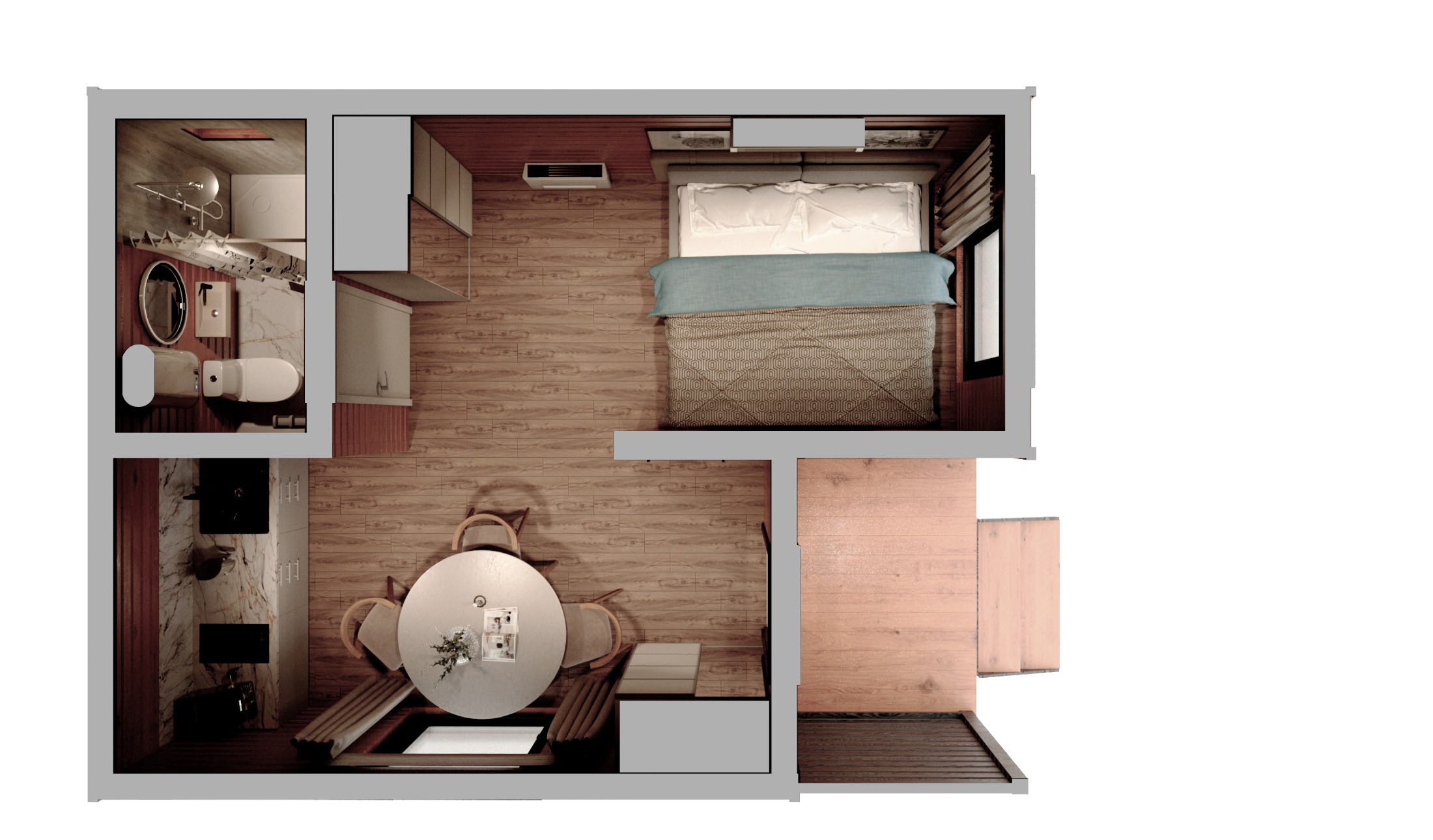 Дом BOX серии Lite 4.5х6+2