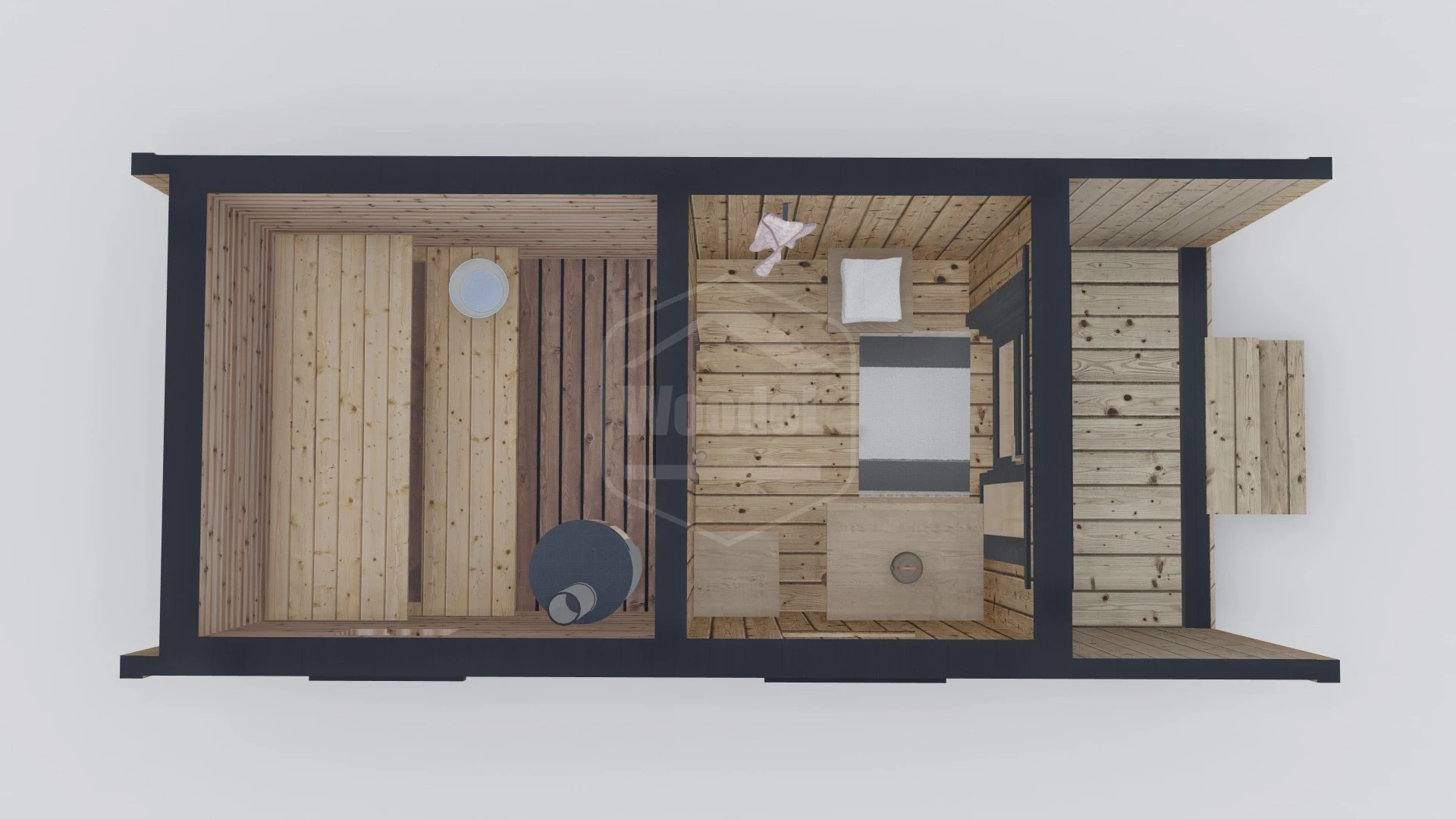 Woodel Barn 5 метров с крыльцом