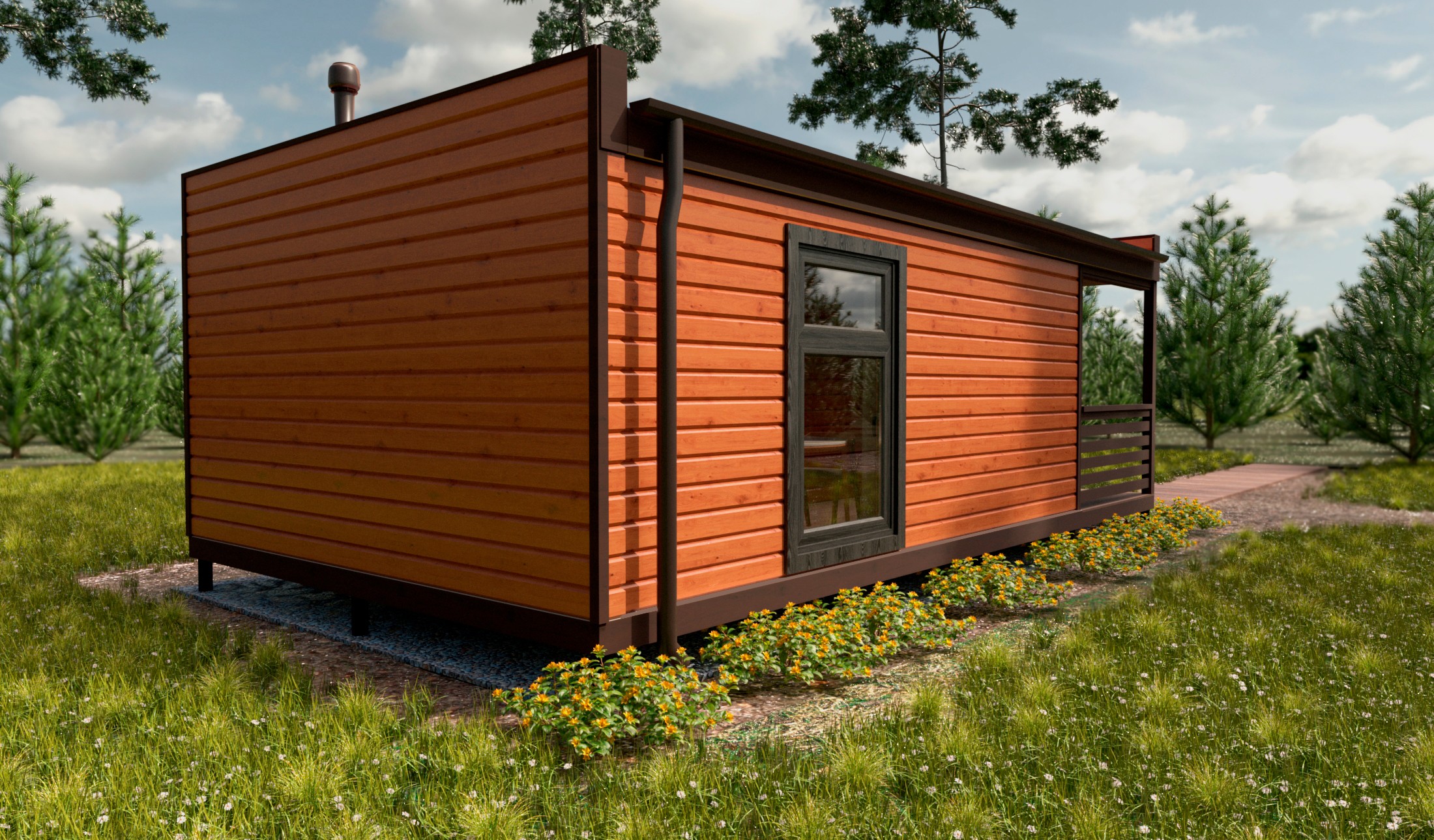 Дом BOX серии Lite 4.5х6+1