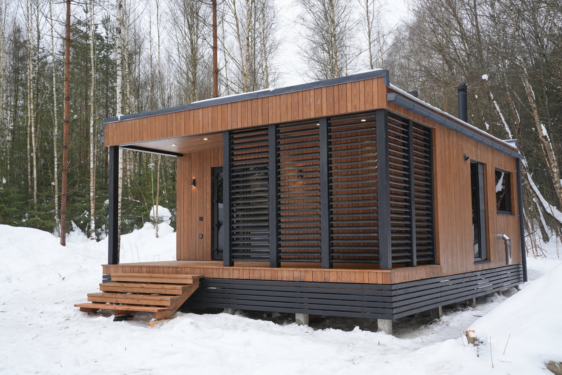 Красивая и современная баня