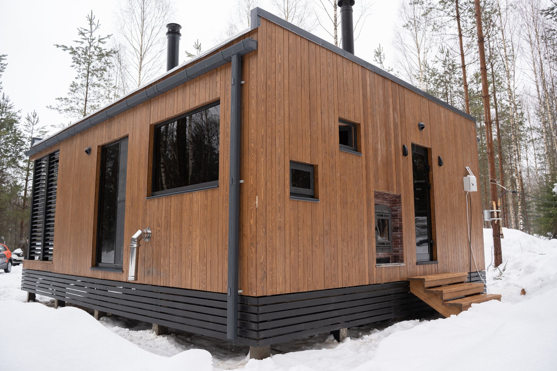 Каркасная баня с установкой в Челябинске