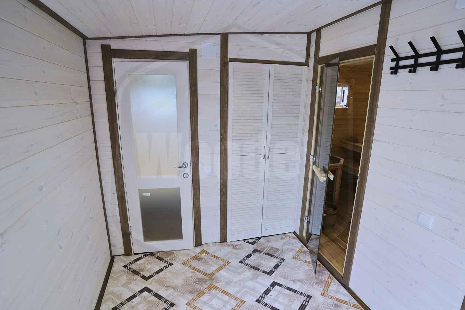 Баня Woodel Heat 4,5х6 с большой террасой