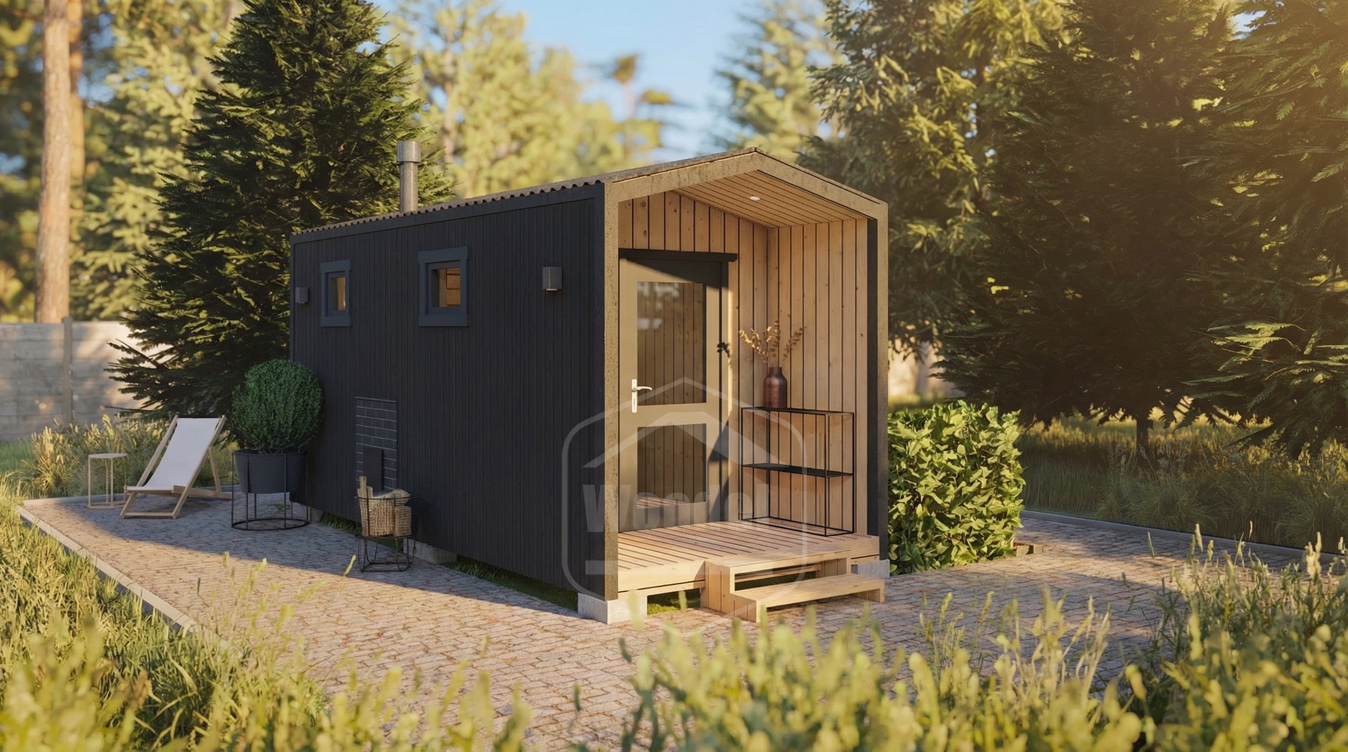 Woodel Barn 5 метров с крыльцом