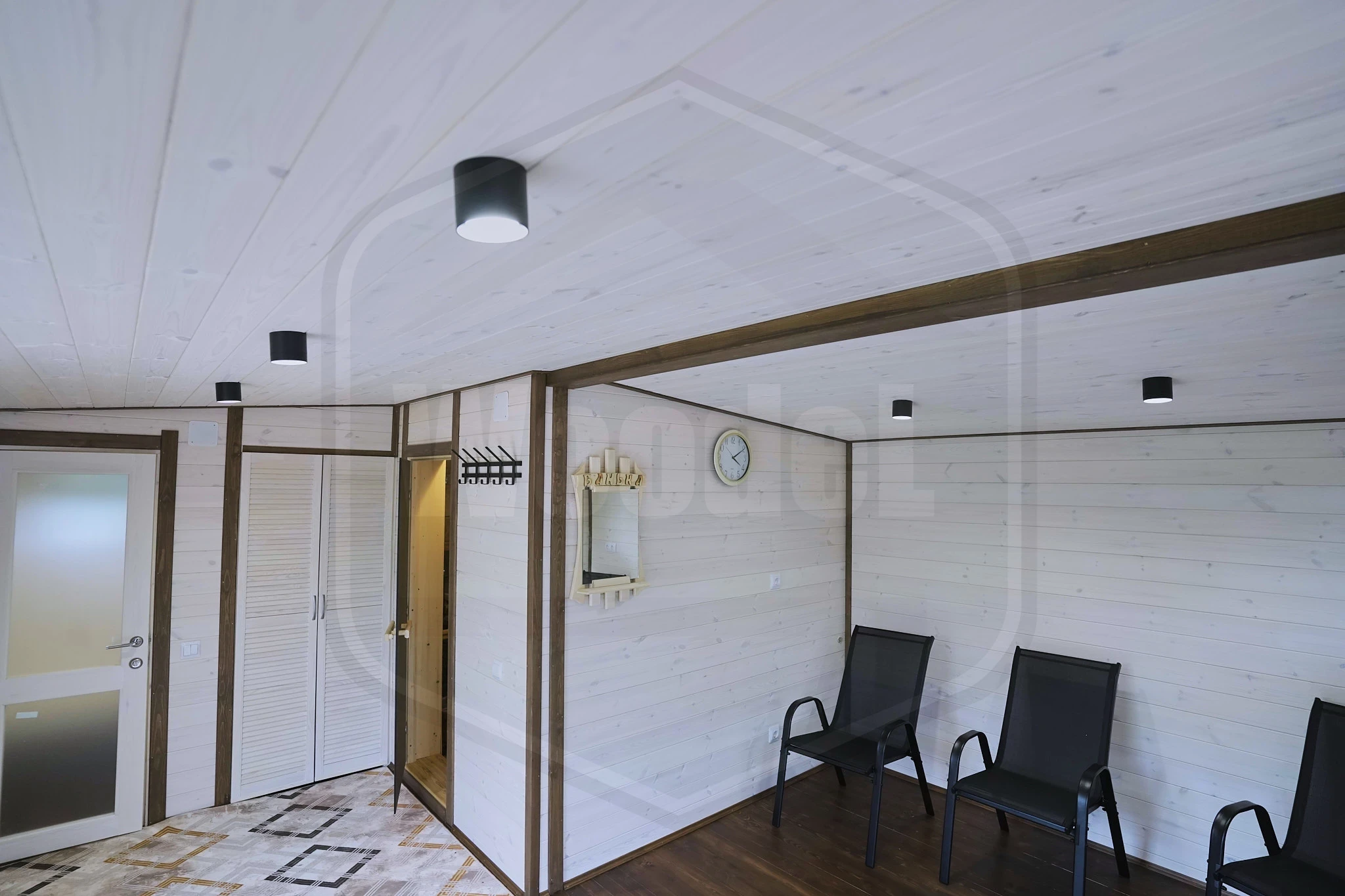 Интерьер модульной бани