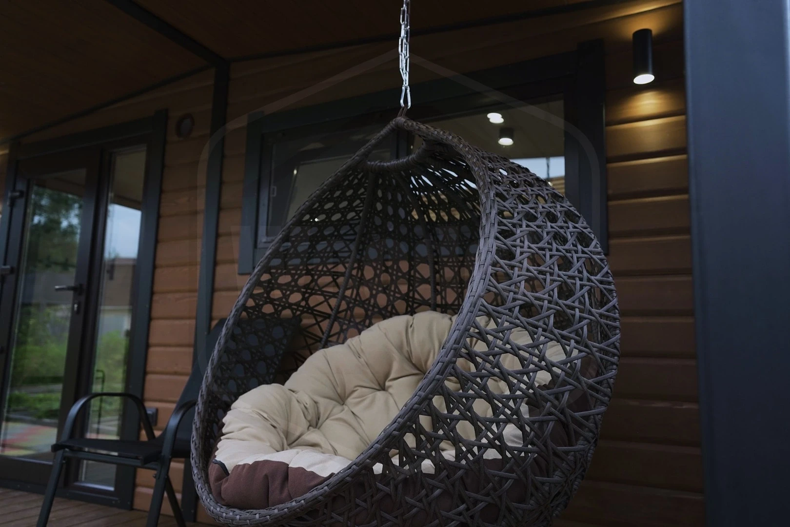 Баня Woodel Heat 4,5х6 с большой террасой