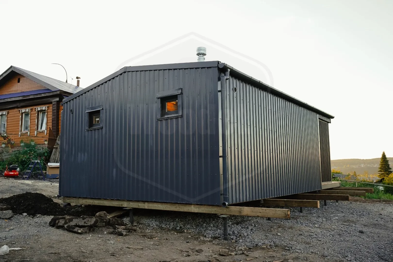 Современная модульная баня