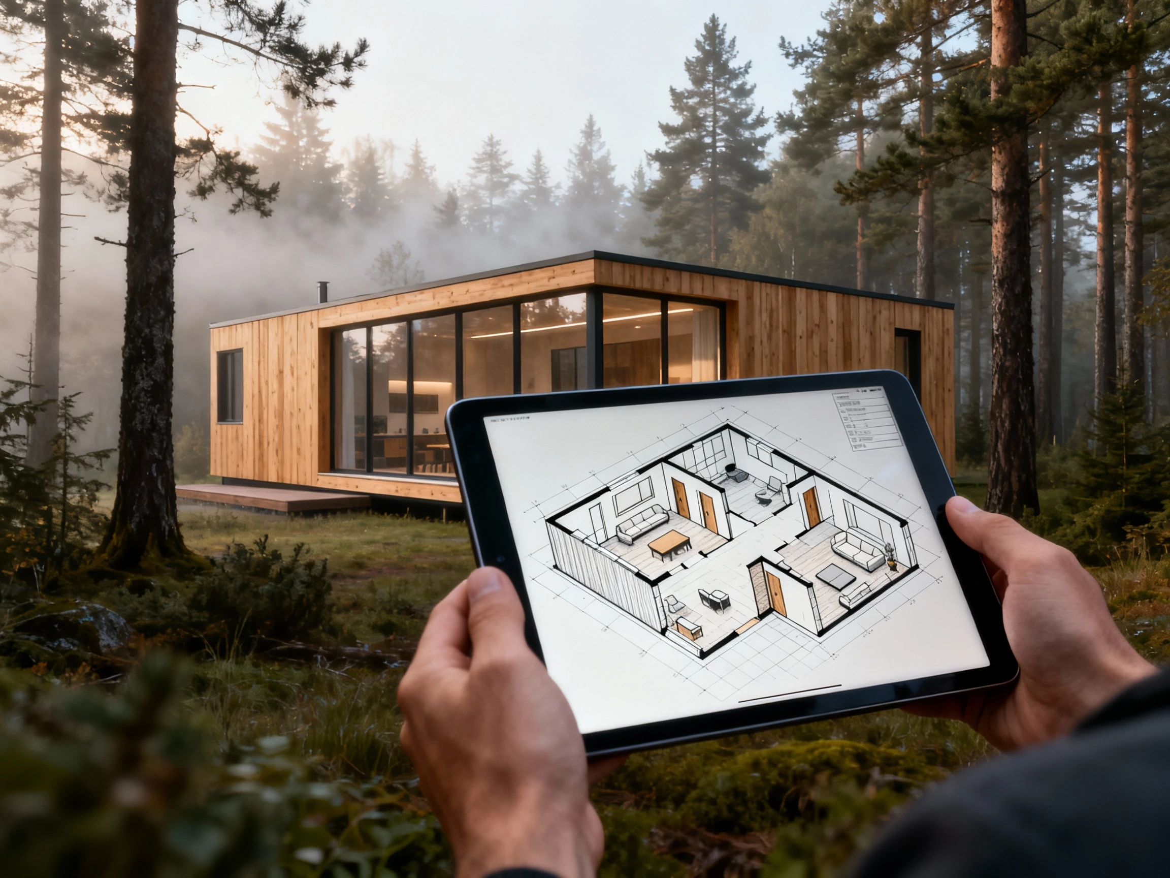 Планировка модульного дома