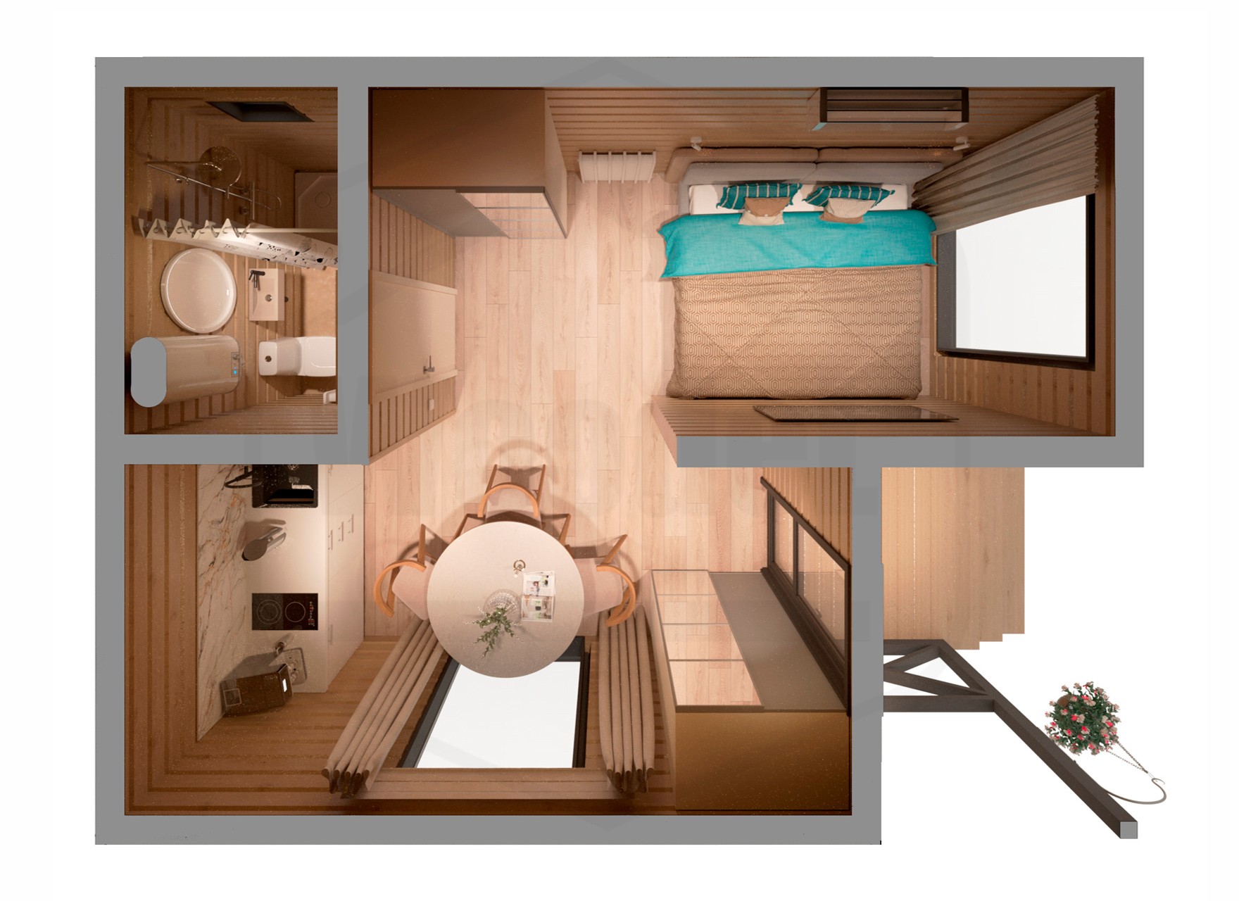 Дом Heat серии Lite 4,5х6