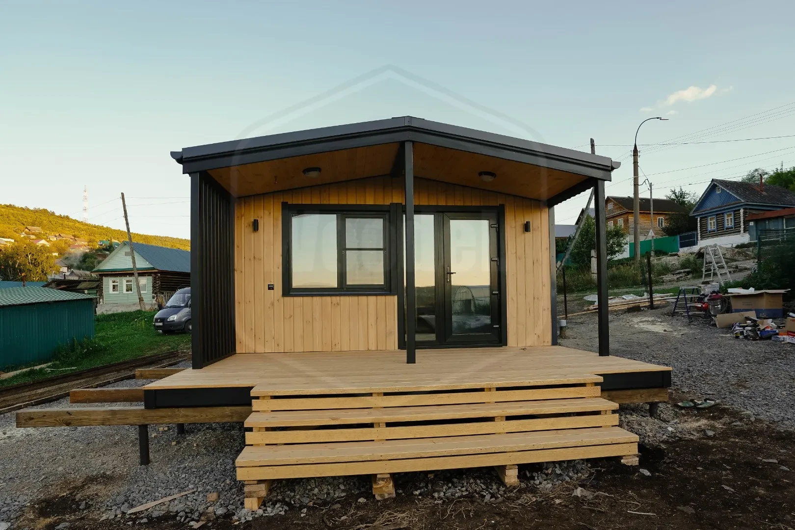 Современная модульная баня