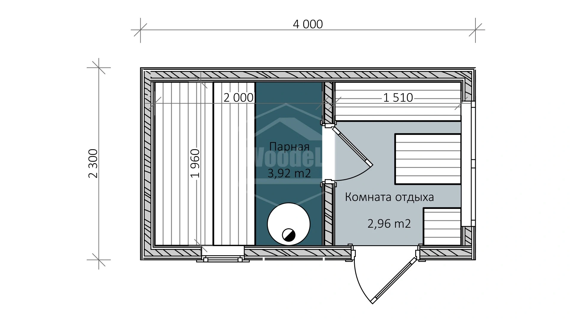 Woodel Box 2,3х4 метра