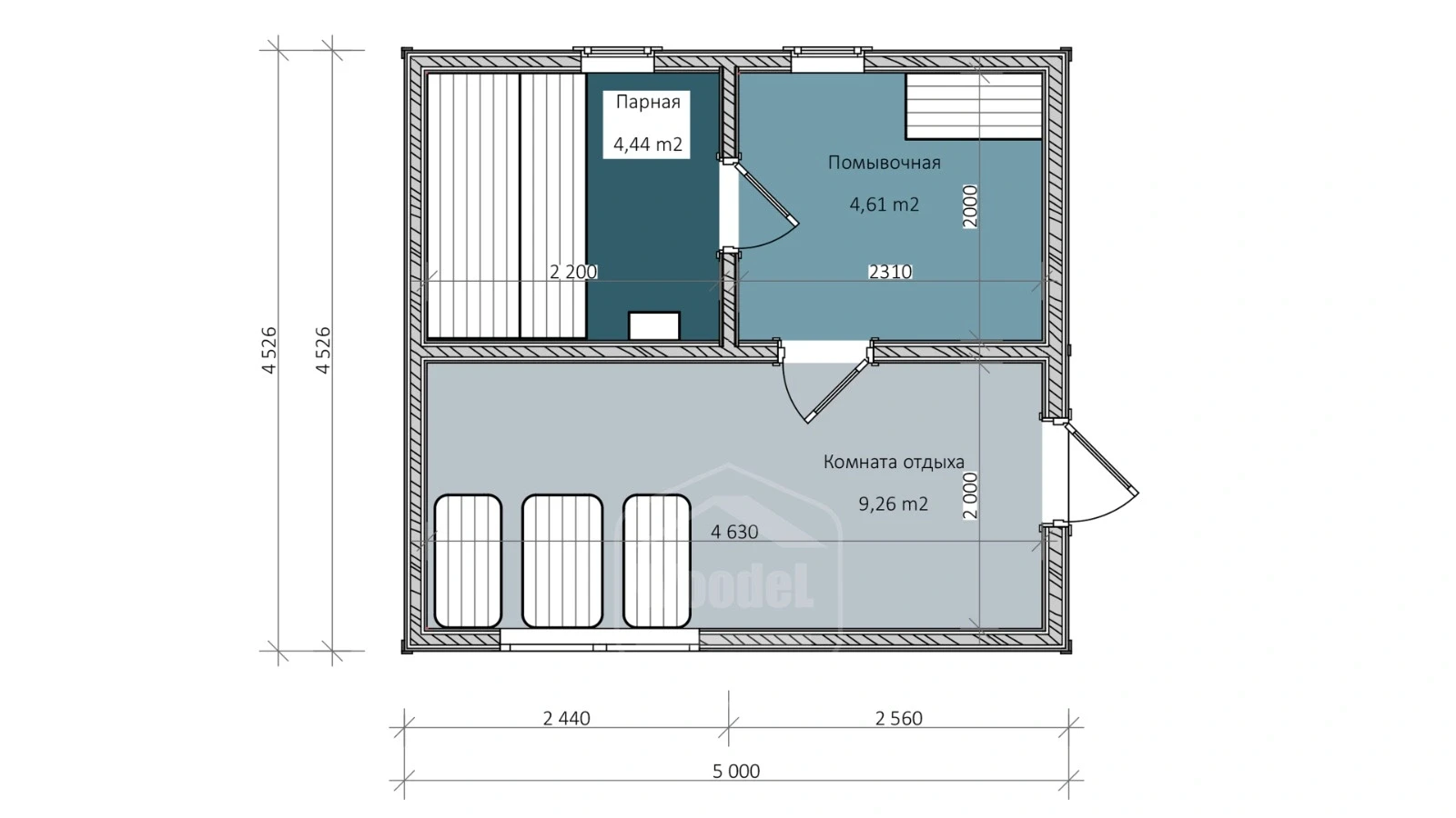 Woodel Heat 4,5х5 метра