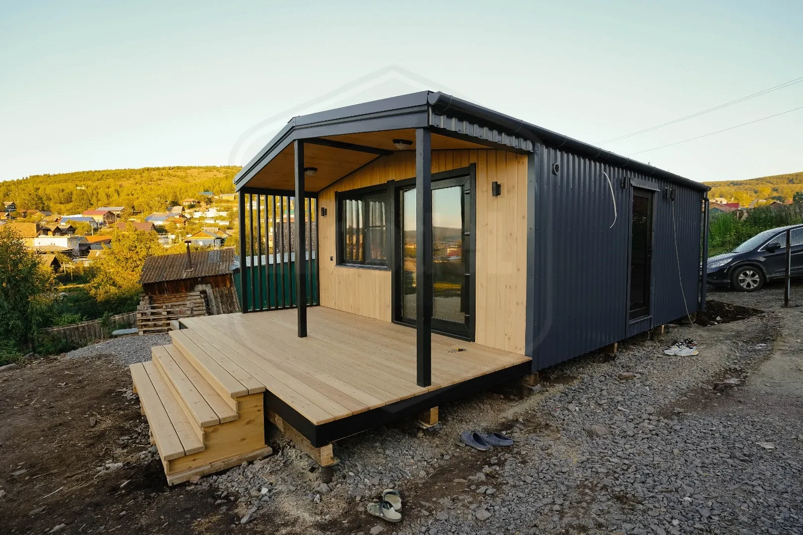 Современная модульная баня