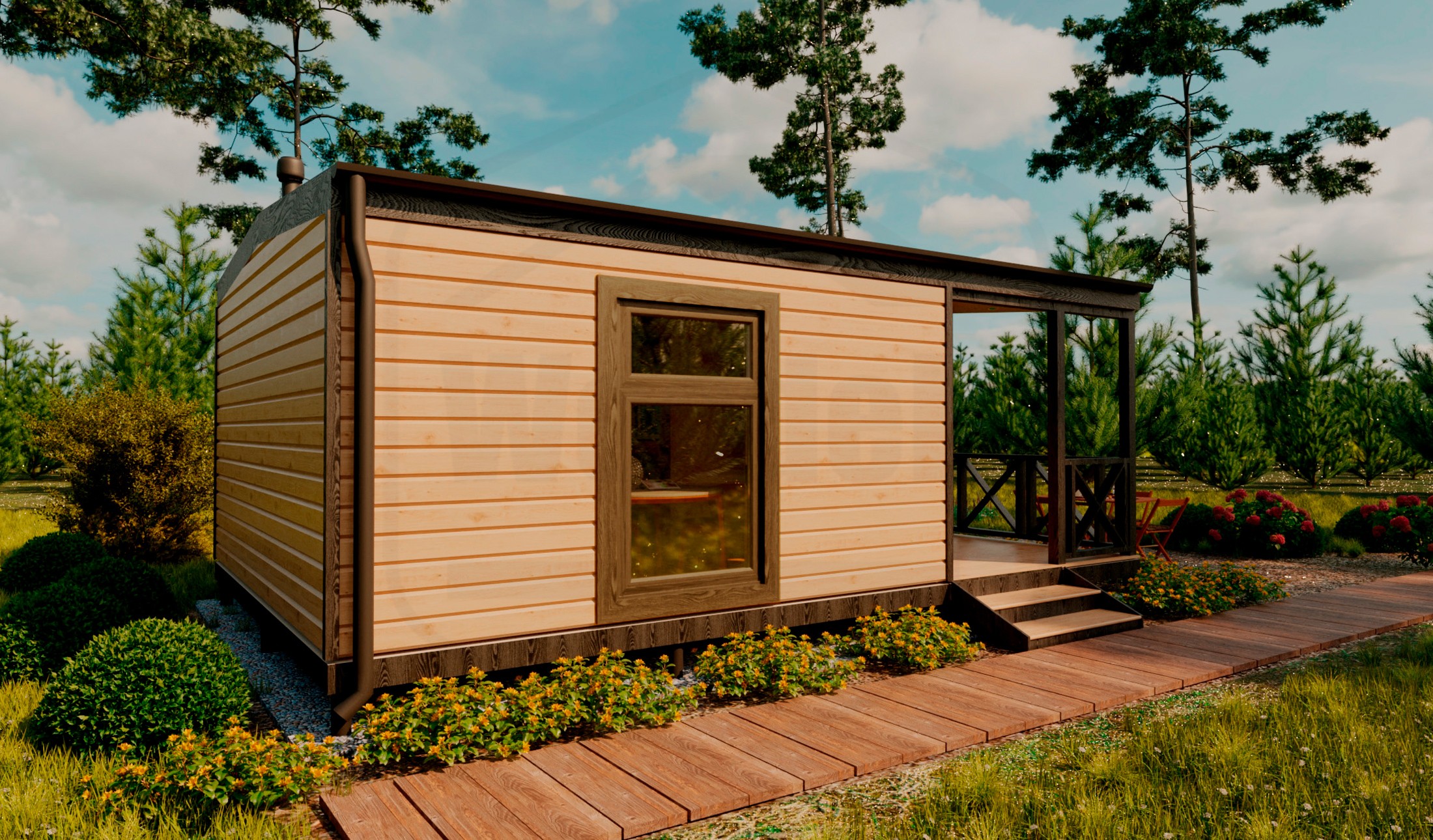 Дом Heat серии Lite 4.5х6+1