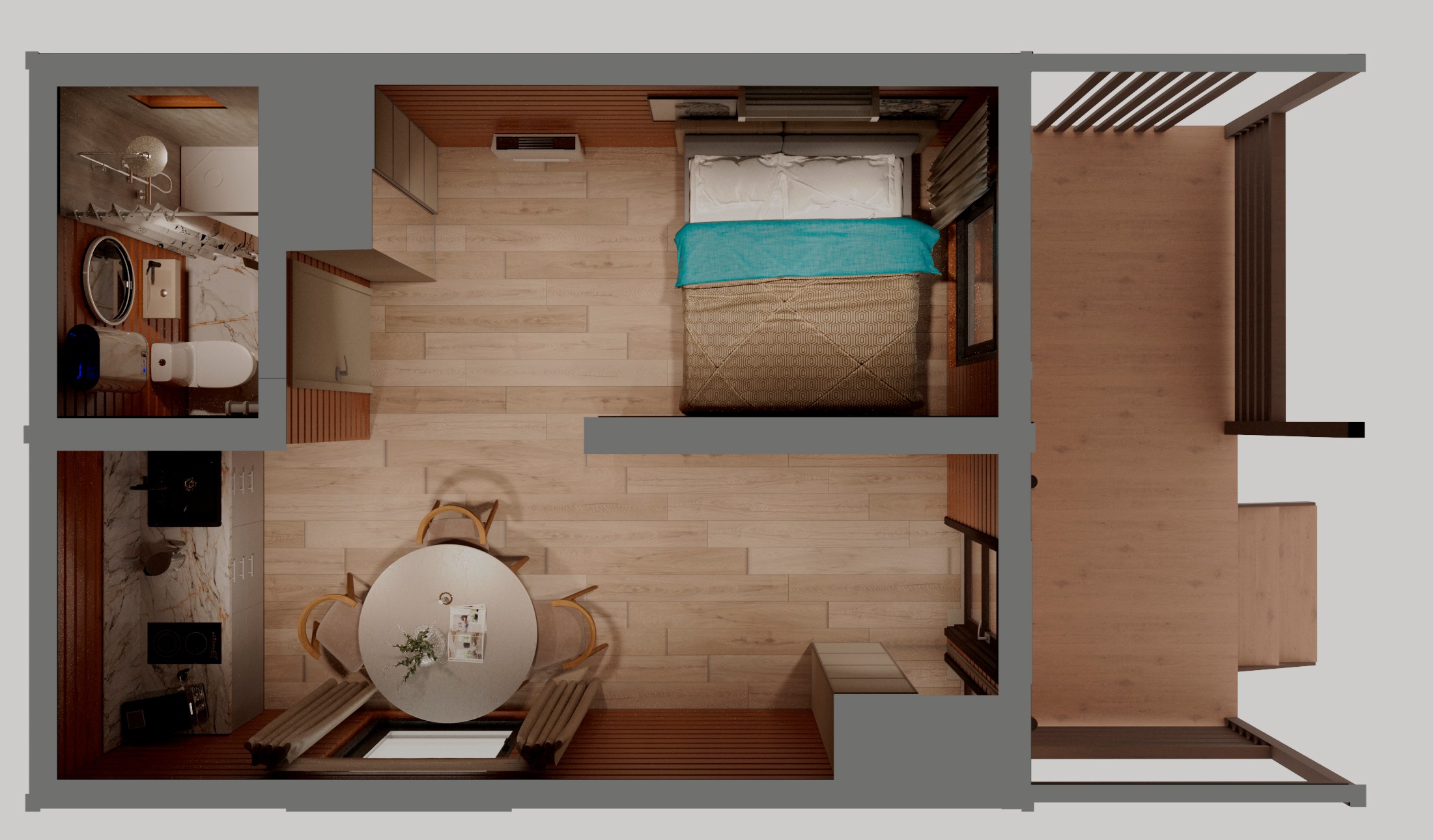 Дом BOX серии Lite 4.5х6+1